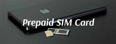 what is prepaid sim card